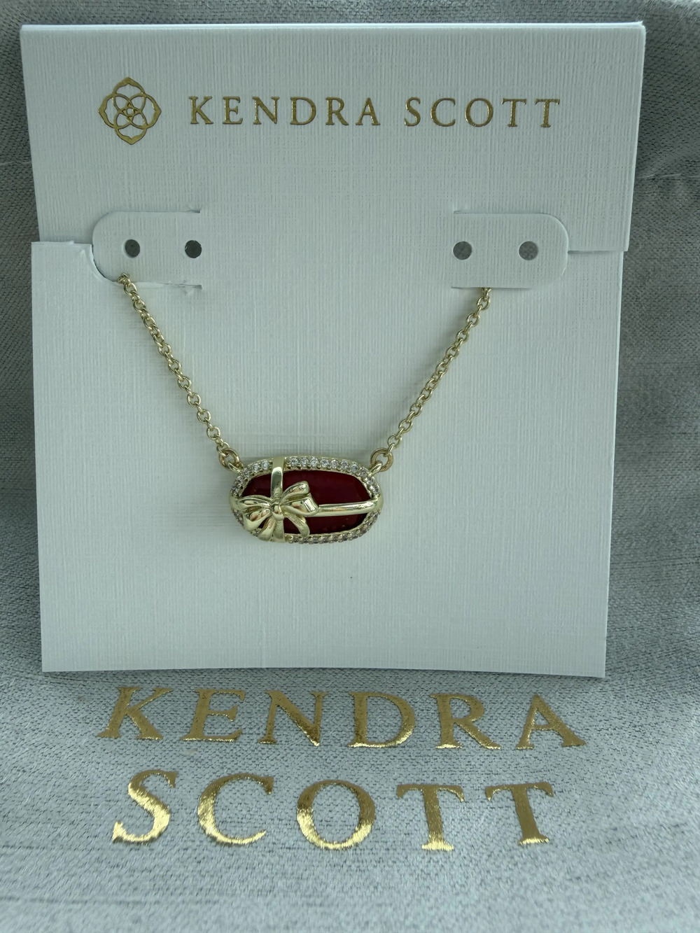 Kendra Scott Red Pendant Necklace